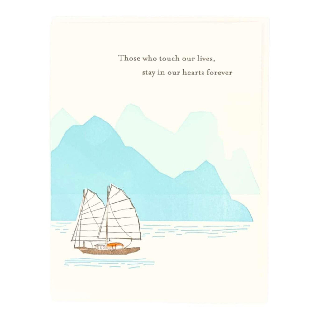 Card - Sympathy - Touch Our Lives Boat by Ilee Papergoods