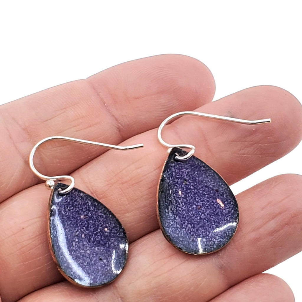 Earrings - Small Teardrop Solid (Lavender) by Magpie Mouse Studios