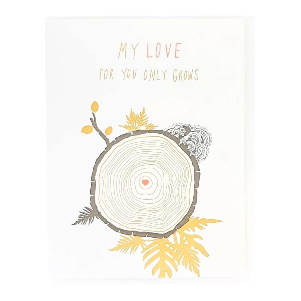 Card - Anniversary - My Love For You Only Grows by Lark Press