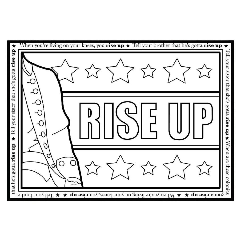 Coloring - Rise Up (Pages or Postcards) by Coloring Broadway