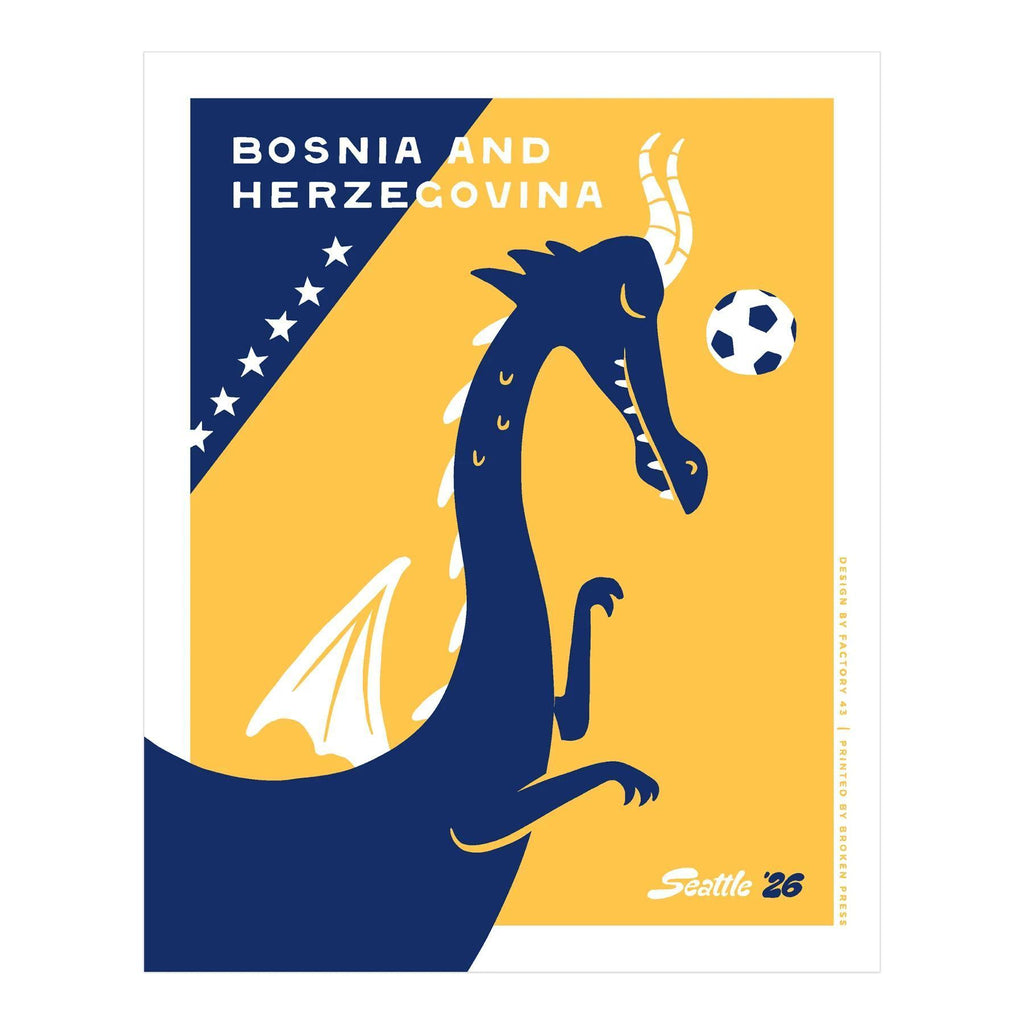 Art Print - 8x10 - World Cup Bosnia-Herzegovina Print by Factory 43