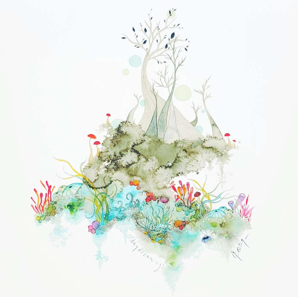 Art Print -  8.5 x11 Daydreaming Print by Melissa Moss Art