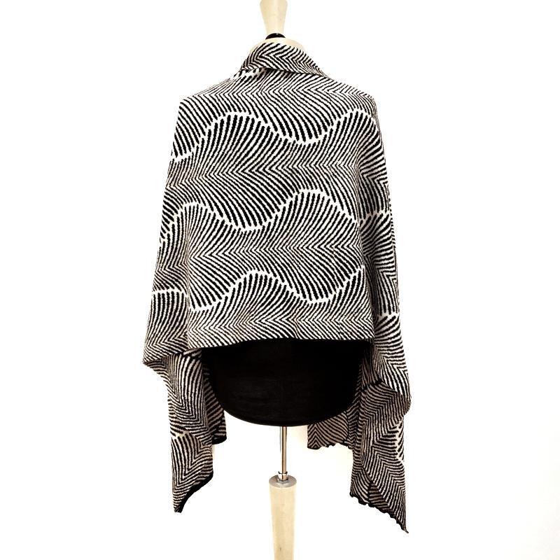 Wrap - Forest Fern in Black and Cream by Liamolly