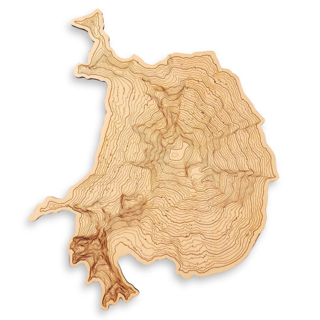 Wall Art - Mt. Baker Topography by SML