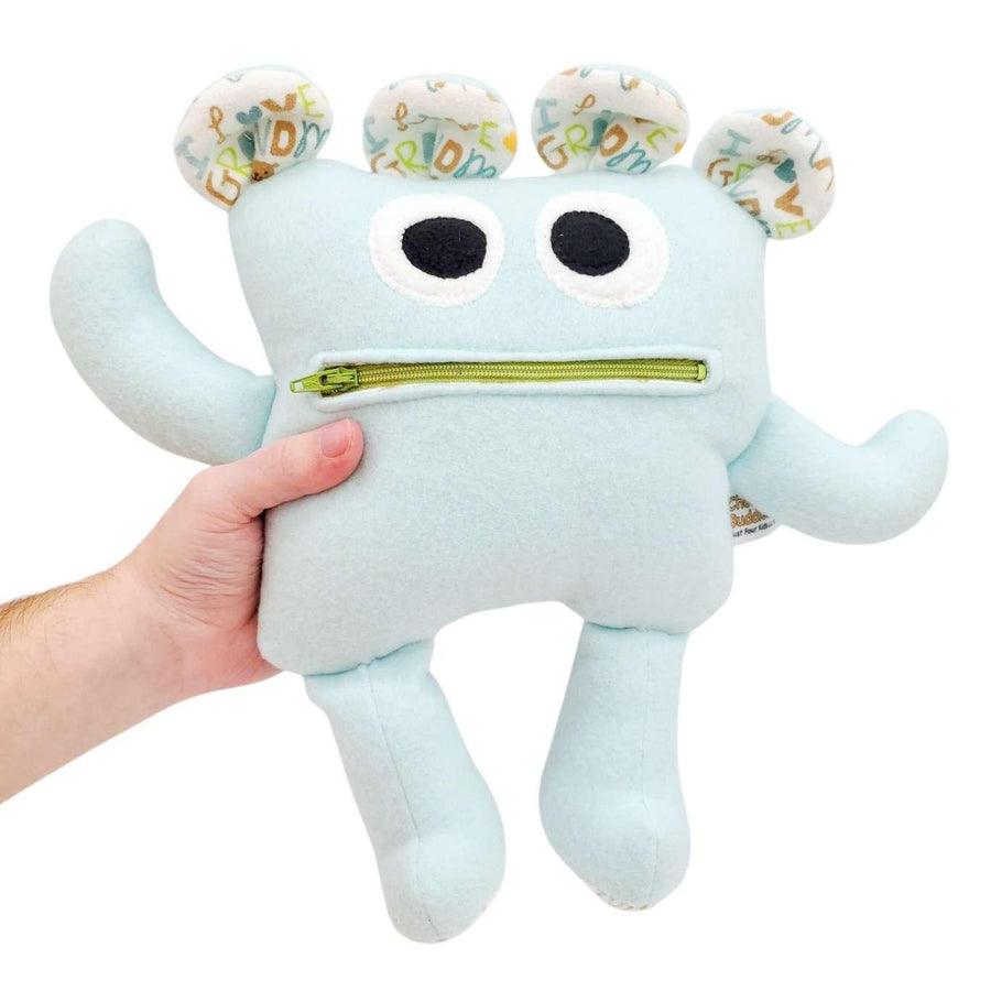 Plush - 11in - Small Chomper Buddy (Mint I Love Grandma) by Peek A Boo Plush, image 2 of 7