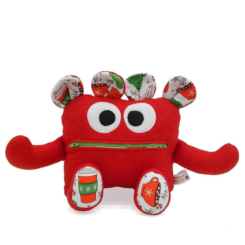 Plush - 14in - Large Chomper Buddy (Red Xmas Cocoa) by Peek A Boo Plush