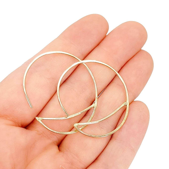 Earrings - Small Bridge Gold-fill Hoops by Verso