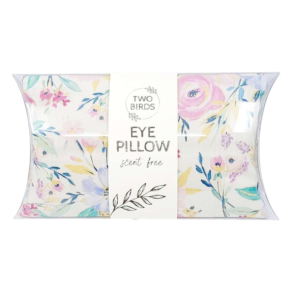 Eye Pillow - Watercolor Perennials (Lavender or Scent Free) by Two Birds Eco Shop