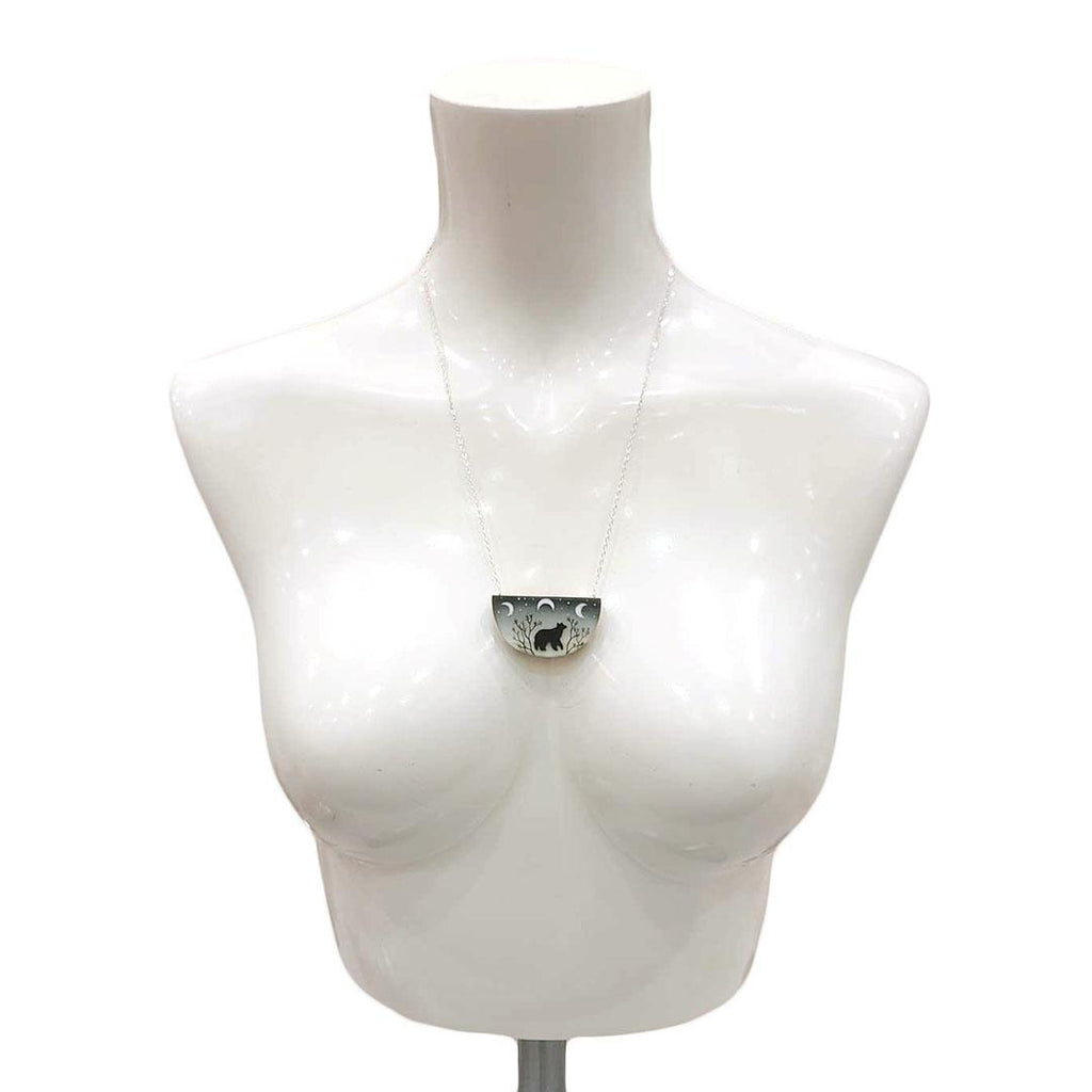 Necklace - Spirit Bear Painted by Fernworks