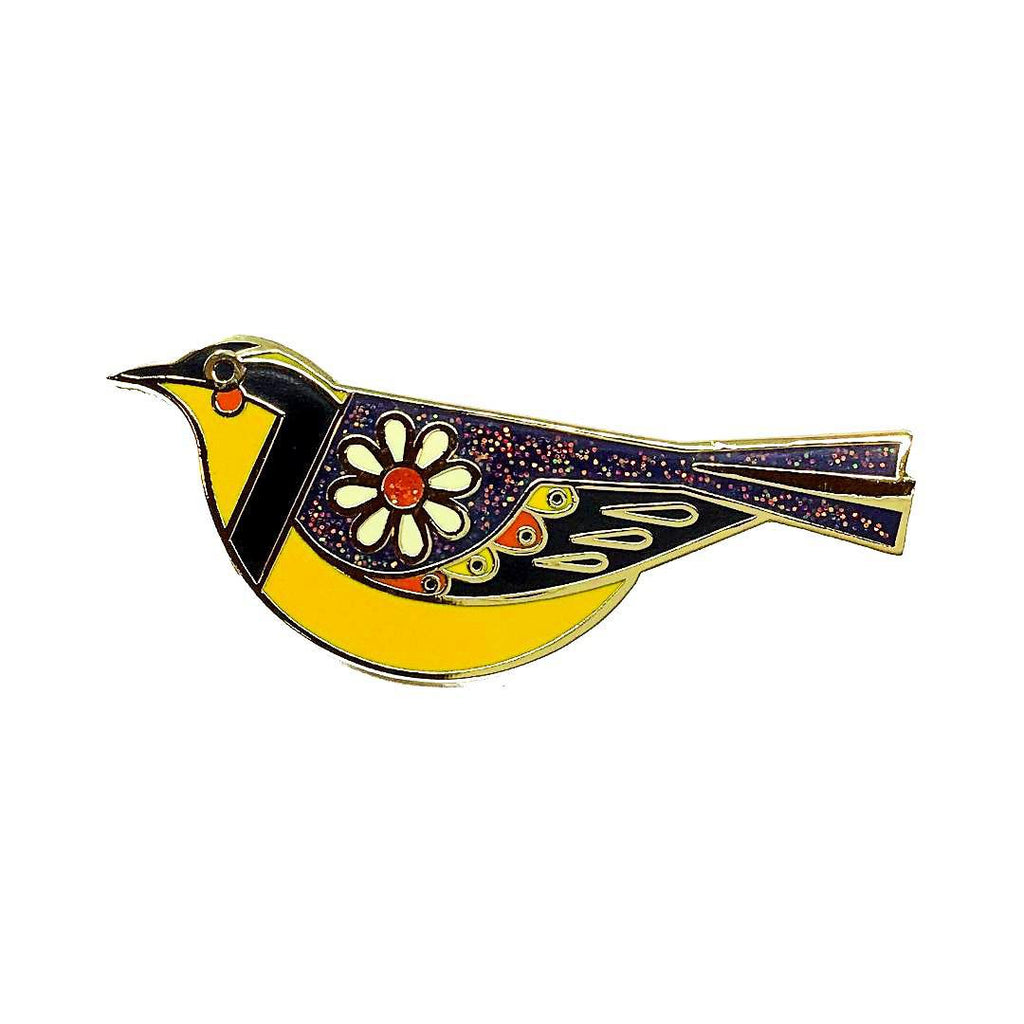 Enamel Pin - Varied Thrush by Amber Leaders Designs