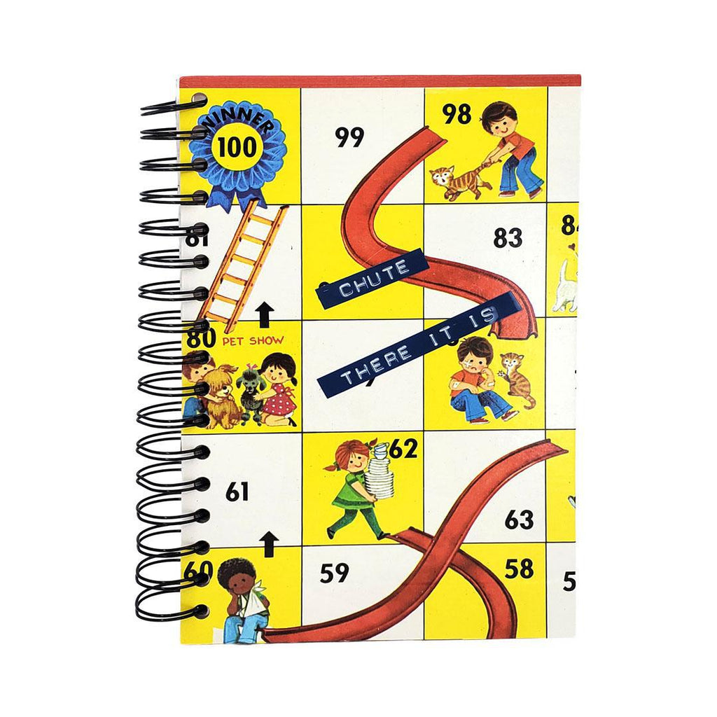 Journal - Vintage Climbing Slides Game (Chute There It Is) by Crafty Earth Monkey