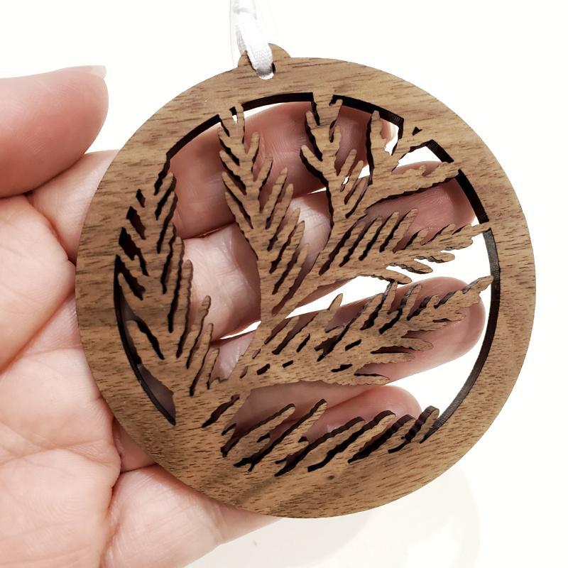 Ornament - Cedar Leaves by 6 by 6 Arts