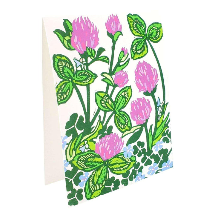 Card - All Occasion - Purple Clover by Little Green