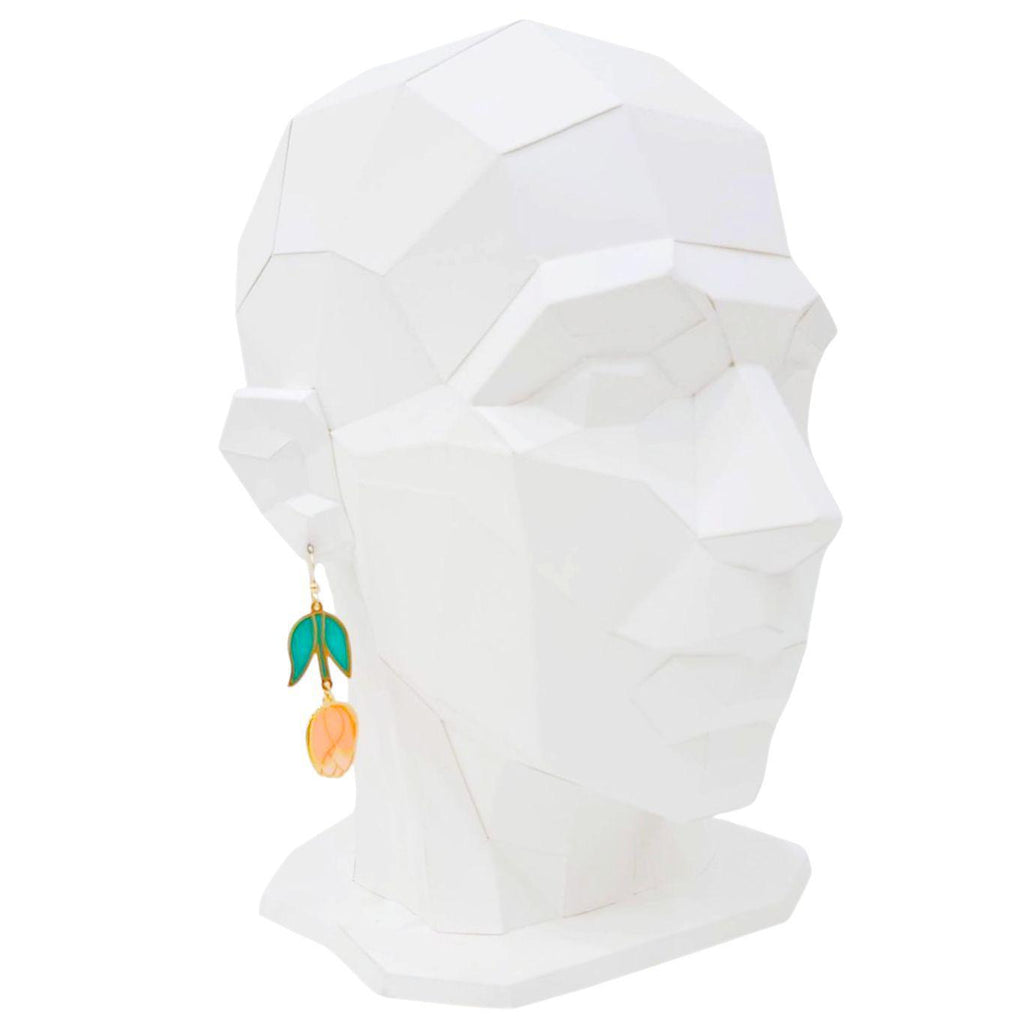 Earrings - Layered Tulip Dangles by Hemleva