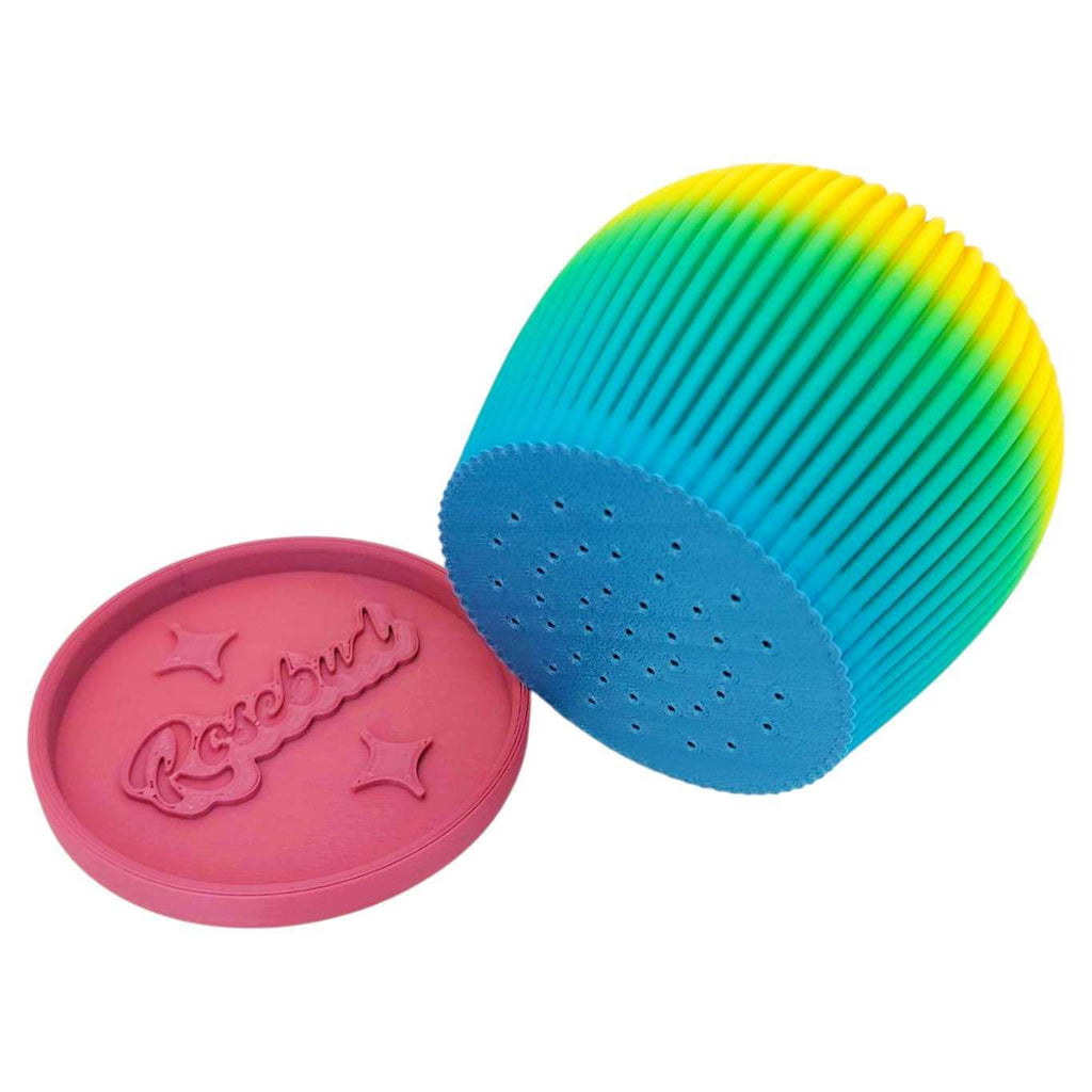 Thumb Pot - Ribbed Water Bell with Drip Tray (Rainbow) by Rosebud Homegoods