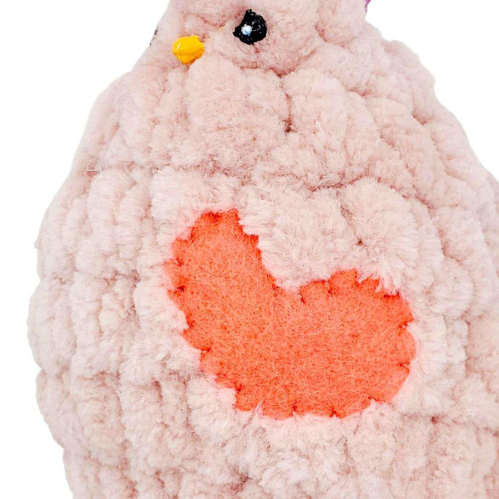 Plush Toy - Small Pink Chicken (Pink Heart) by Moyo Workshop