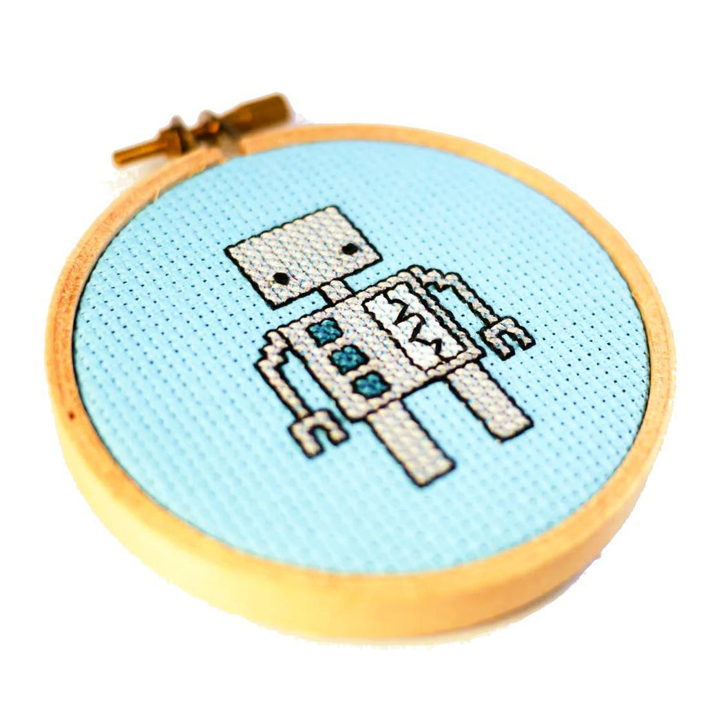 Cross Stitch Kit - Robot by LaRu