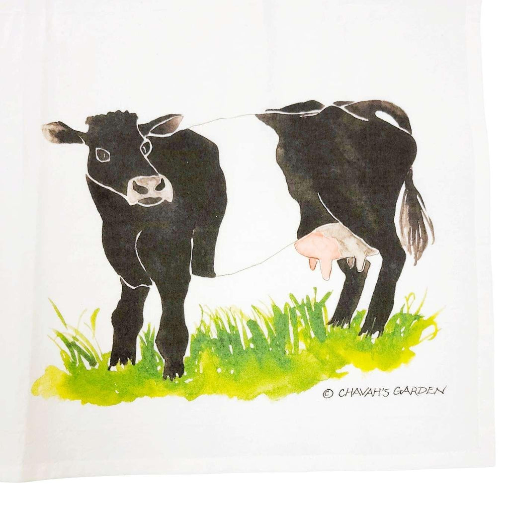 Tea Towel - Cow by Chavah's Garden