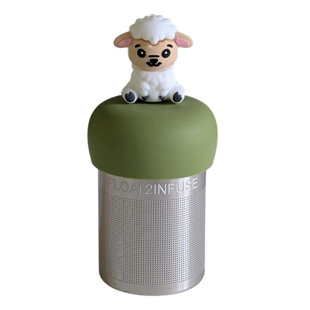 Tea Infuser - Fluffy White Sheep (Green Base) by Float2Infuse