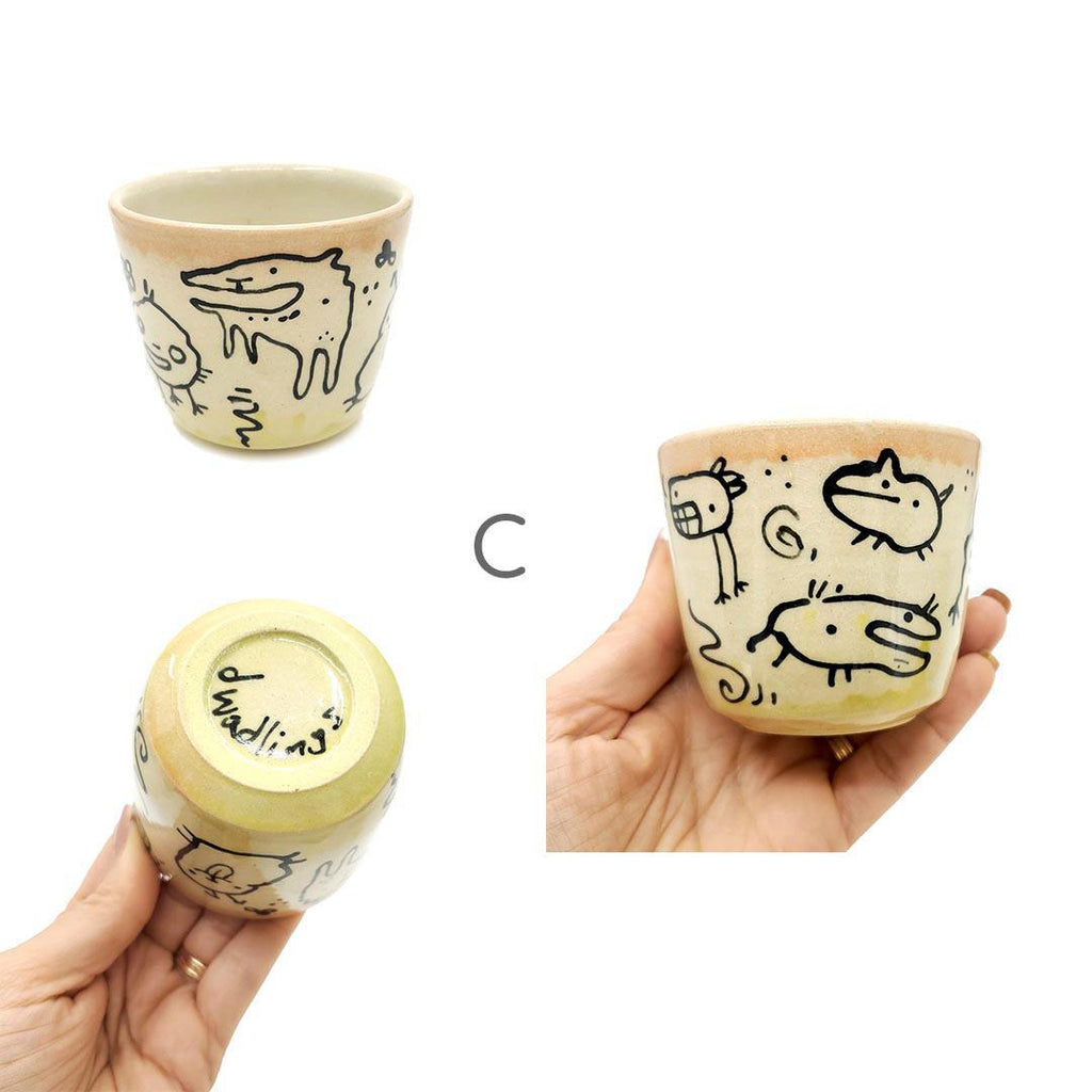Cup - 6oz - Doodle Cup (Assorted OOAK* Styles) by Dwadlings