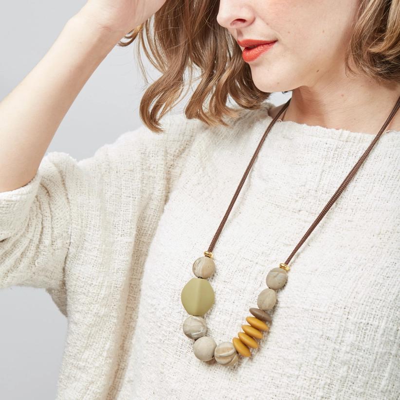 Chewable Necklace - Signature (Saddle Neutrals) by January Moon