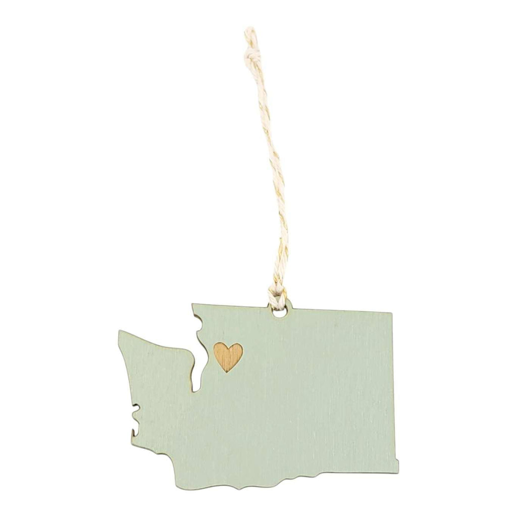 Ornaments - Small - WA State Heart Over Seattle (Asst Colors) by SnowMade