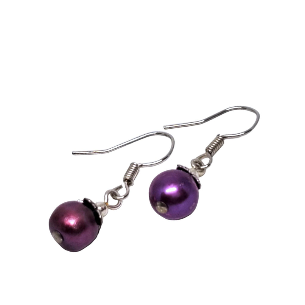 Earrings - Short berry FW pearls Silver plate by Tiny Aloha