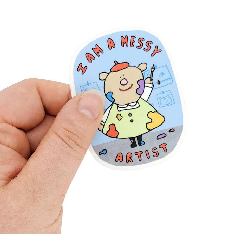 Sticker - I am a Messy Artist by Rolly Poly Studios, image 2 of 2