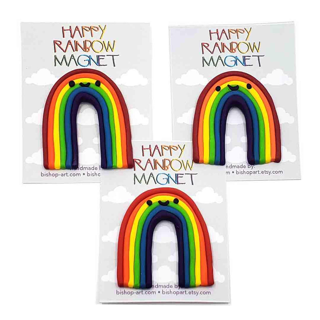 Magnet - Happy Rainbow Arch by bishopart