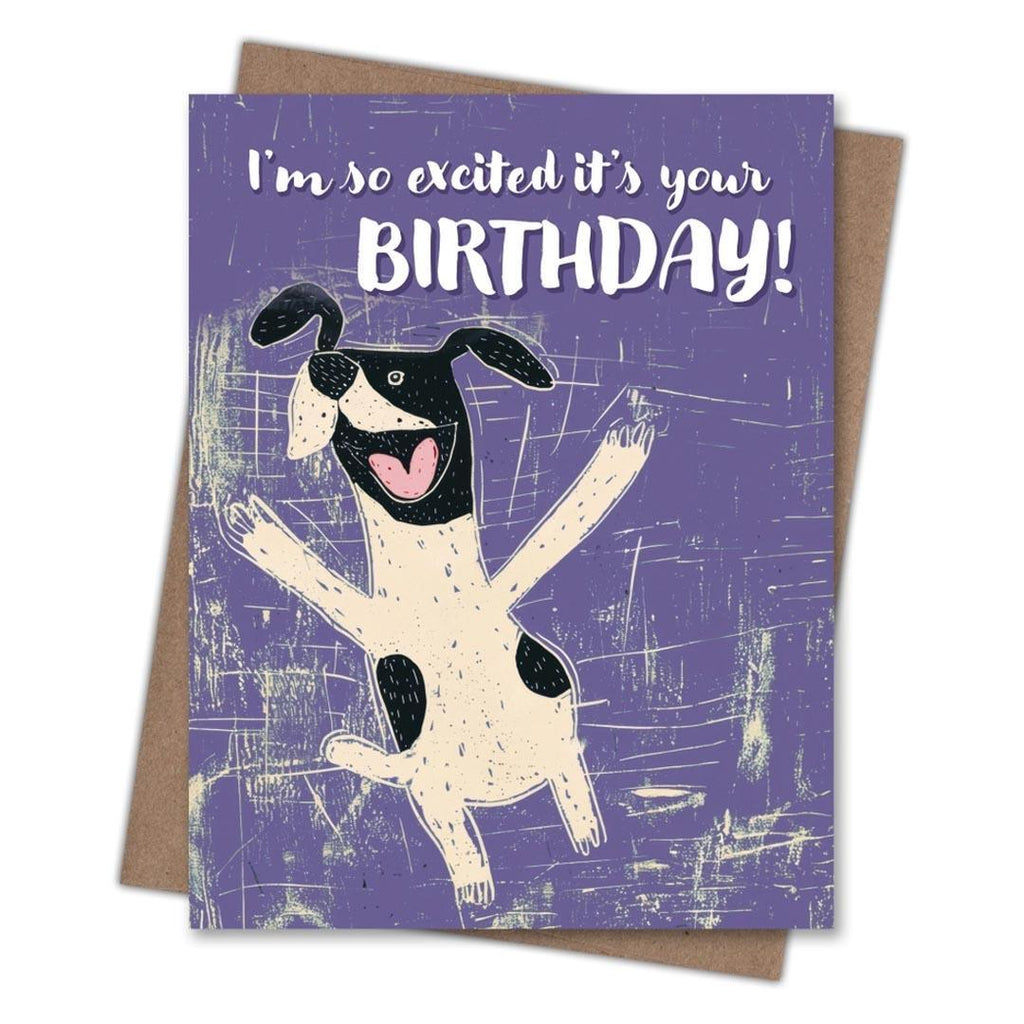 Card - Birthday - Excited Dog by Scarecrow & Nut Tree