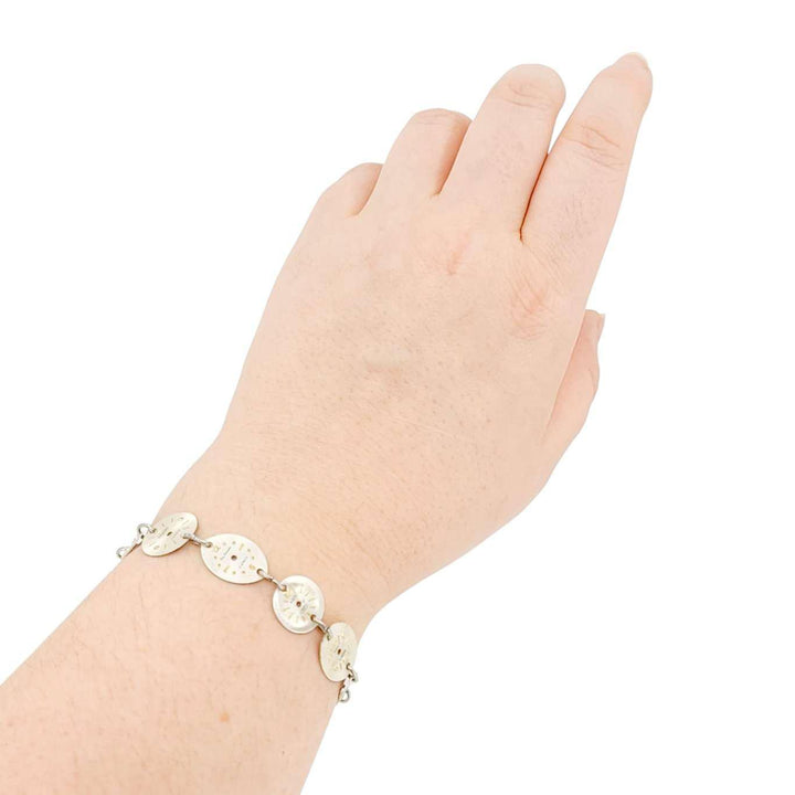 Bracelet - Single Strand Watch Dials (Antiqued Steel) by Christine Stoll | Altered Relics