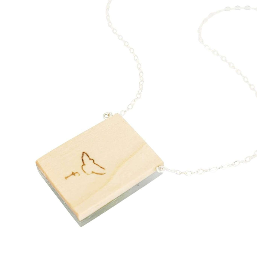 Necklace - Red Winged Blackbird (Sterling Silver) by Fernworks, image 6 of 7
