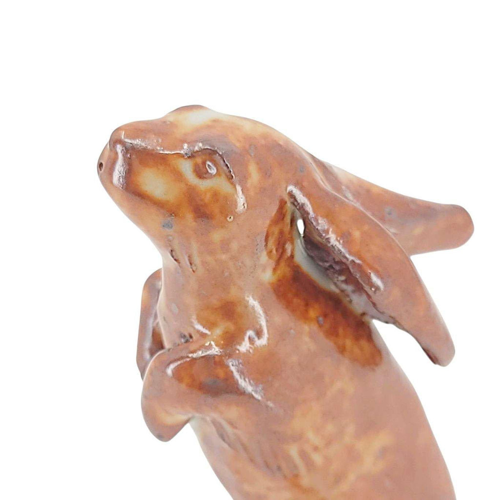 Collectible - Tea Pet Figurine (Brown Rabbit) by Mist Ceramics