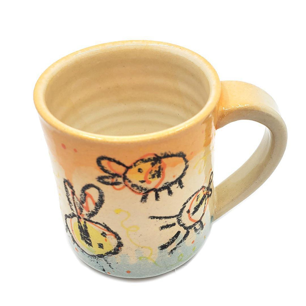 Mug - 12 oz - Scribble Bee Mug by Dwadlings