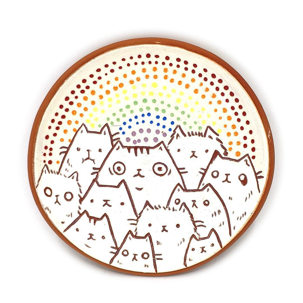 Trinket Dish - 3 in - Critter Town Rainbow (Assorted A - G) by Dwadlings