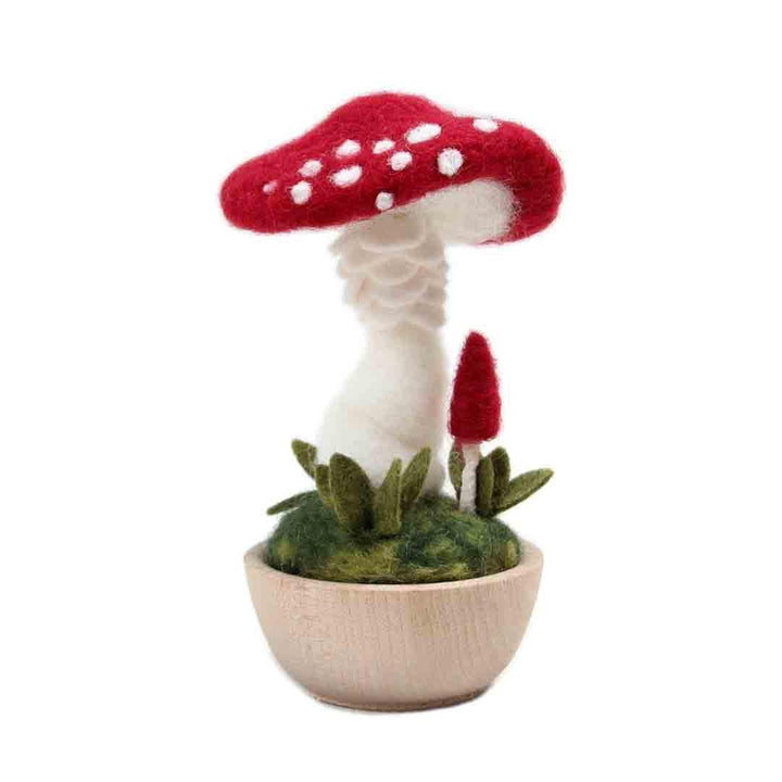 DIY Kit - Needle Felting - Red Toadstool Mushrooms by Benzie Design