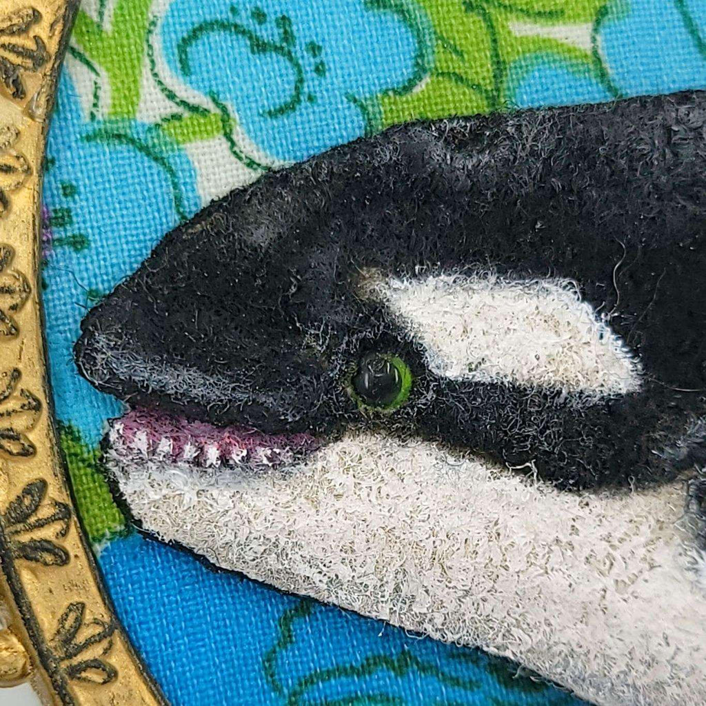 Applique Art - Orca (OOAK) by Chubby Bunny