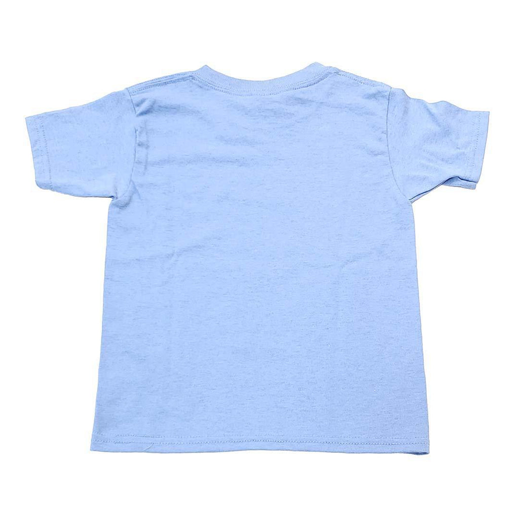 Kids Tee - Shinkansen Bullet Train on Light Blue Crewneck Tee (Youth XS - XL) by Namu