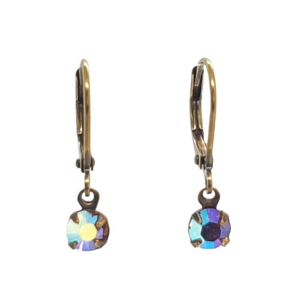 Teeny Tiny Drop Earrings - Aurora Borealis (Assorted Colors) by Christine Stoll | Altered Relics
