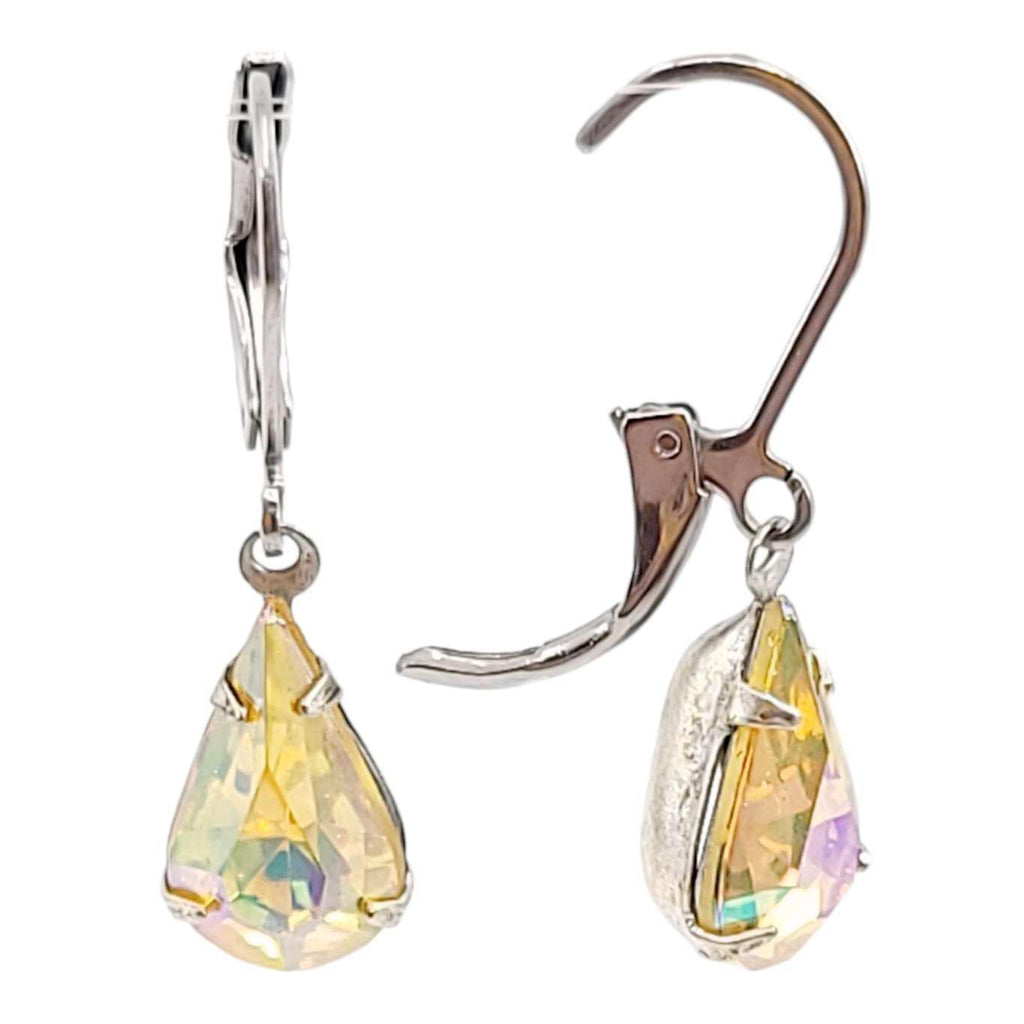 Earrings - Aurora Iridescents - Steel Vintage Rhinestone Dangles (Assorted Styles) by Christine Stoll | Altered Relics