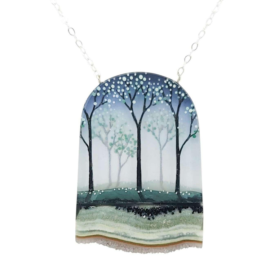 Necklace - Forest Crystal (Sterling Silver) by Fernworks, image 8 of 9