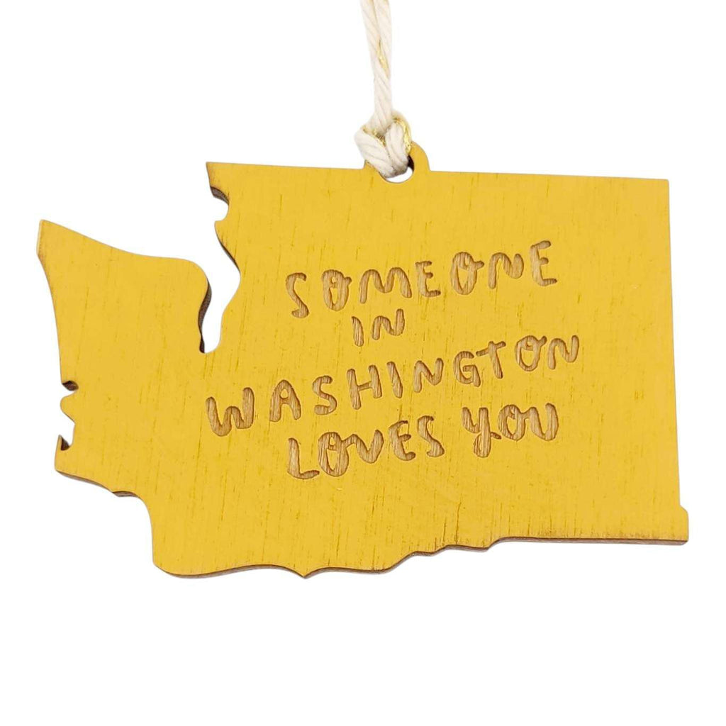 Ornaments - Small - WA State Someone in WA Loves You (Asst Colors) by SnowMade