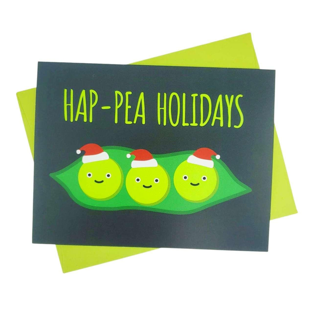 Holiday Card - Hap - Pea Holiday by Mr. Sogs