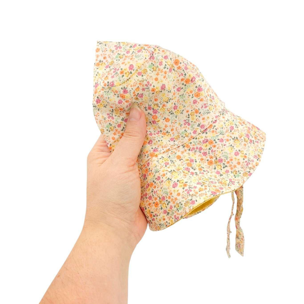 Baby Bonnet - Reversible Bucket Hat (Marigold) by Urban Baby Bonnets