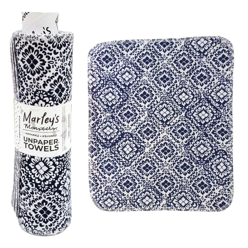 UNpaper® Towels - Cotton Flannel Reusable Cloths (Assorted Matched Styles) by Marley’s Monsters