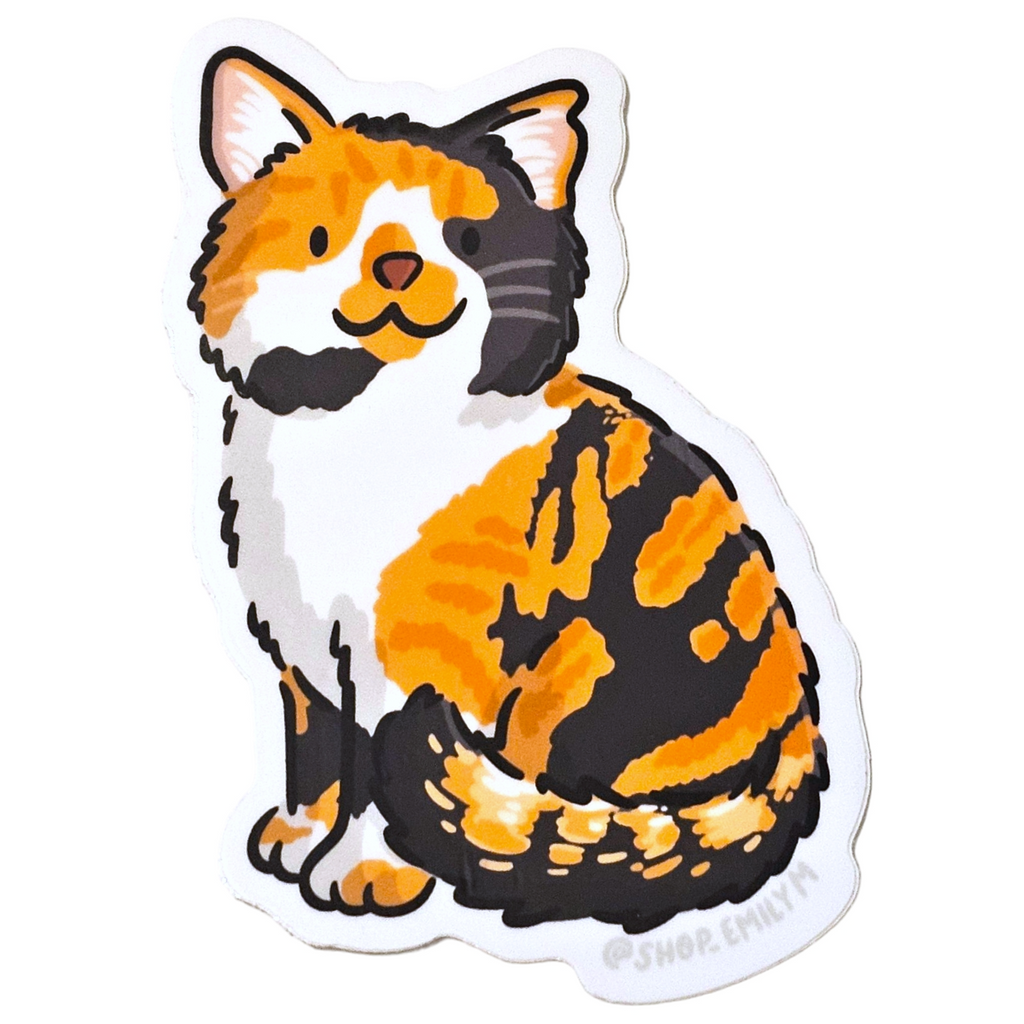 Stickers - Large Vinyl (Cats and Dogs) by Emily McGaughey