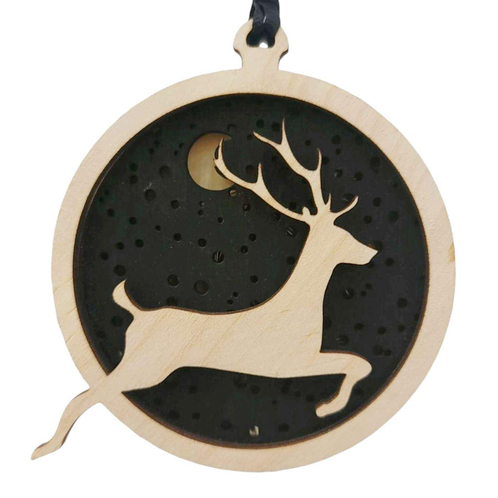 Ornament - Light Up Wood (Deer) by Squirrel Tacos Papercuts