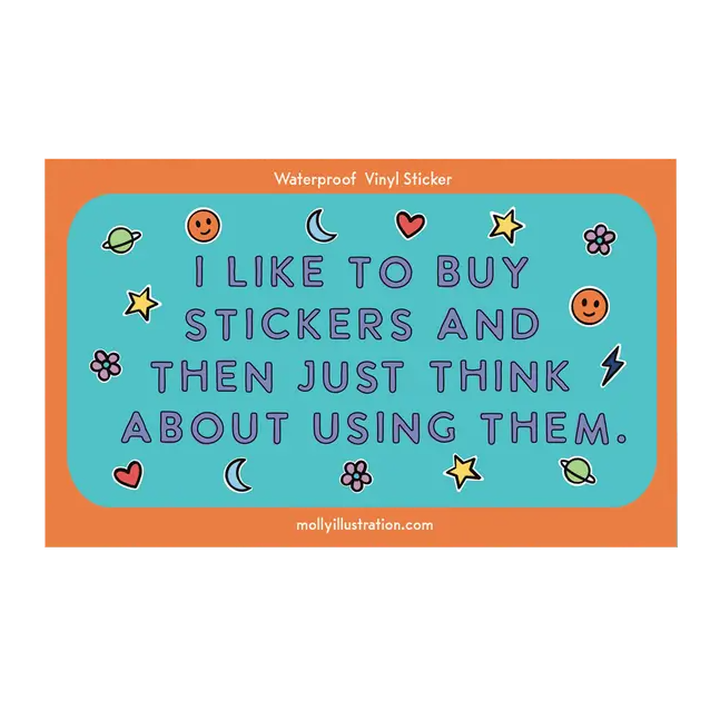 Sticker - Like to Buy Stickers by Molly Illustration