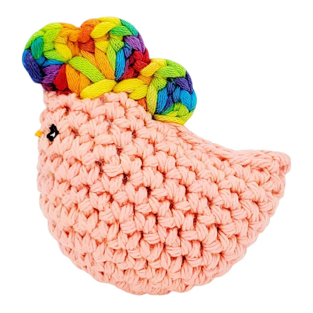 Plush Toy - Pocket Chicken (Salmon Pink - Assorted) by Moyo Workshop