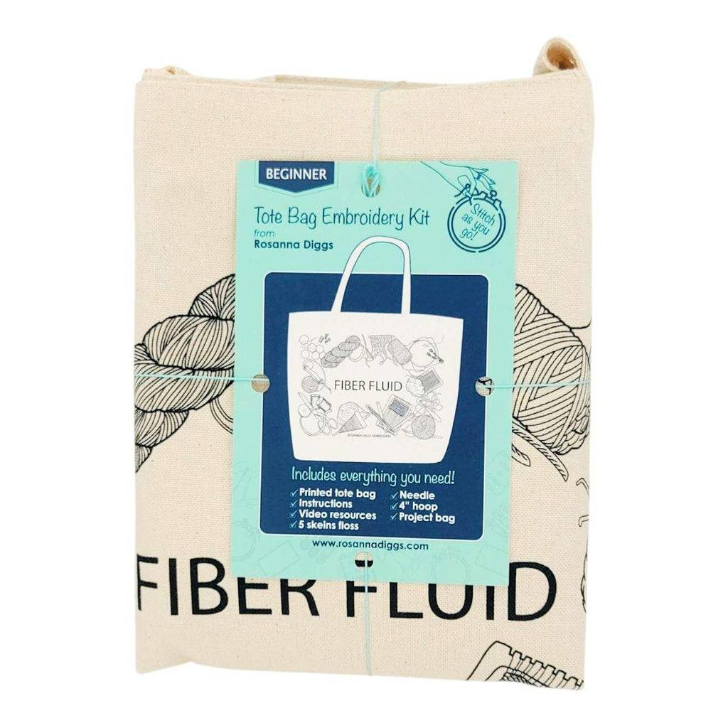 Embroidery Kit - Fiber Fluid Tote Bag by By Hand Craft Co